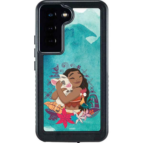 Disney Princess Moana with Pua and Heihei Galaxy S24 Waterproof Case